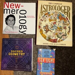 Four astrology and numerology books